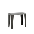 Consolle allungabile 90x40/196 cm Marcon Premium Cemento telaio Antracite
