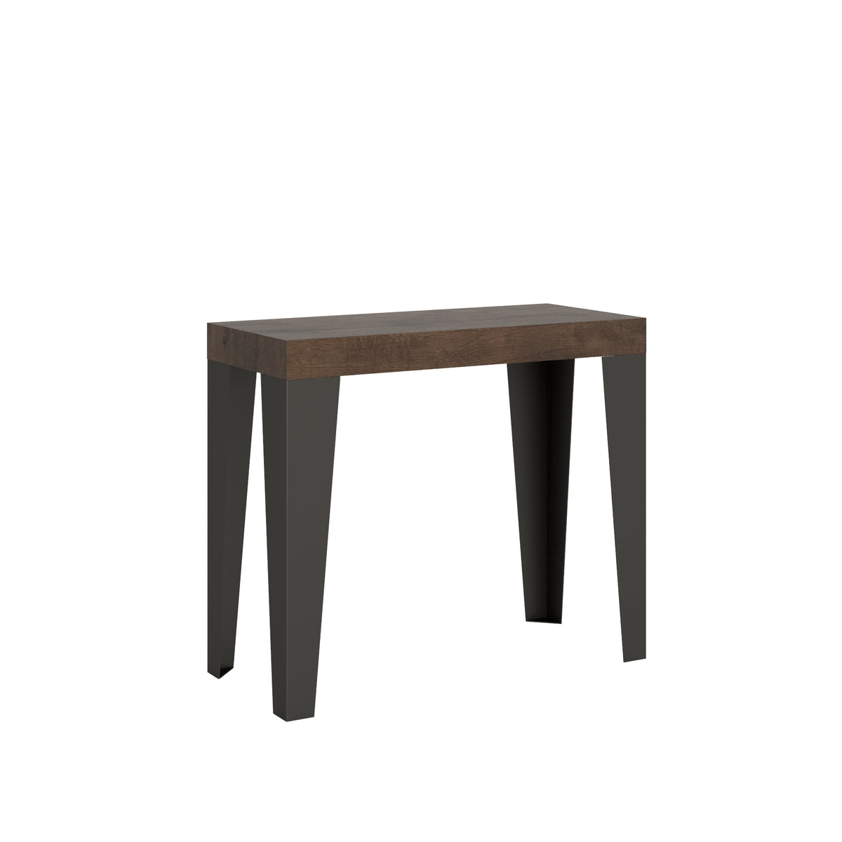 Consolle allungabile 90x40/196 cm Marcon Premium Noce telaio Antracite