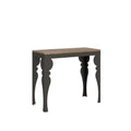 Consolle allungabile 90x40/196 cm Mira Small Evolution Quercia Natura telaio Antracite