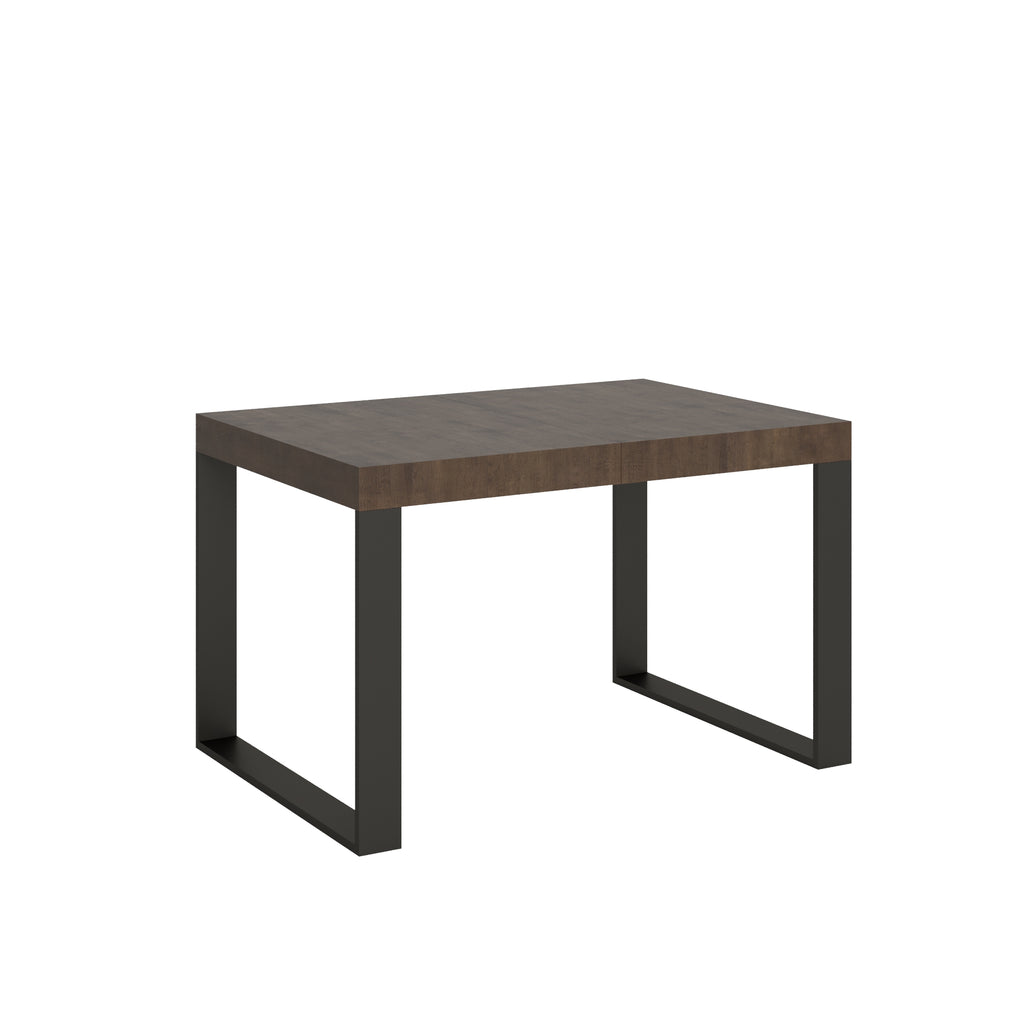 Tavolo allungabile 90x130/390 cm Pieve Premium Noce telaio Antracite