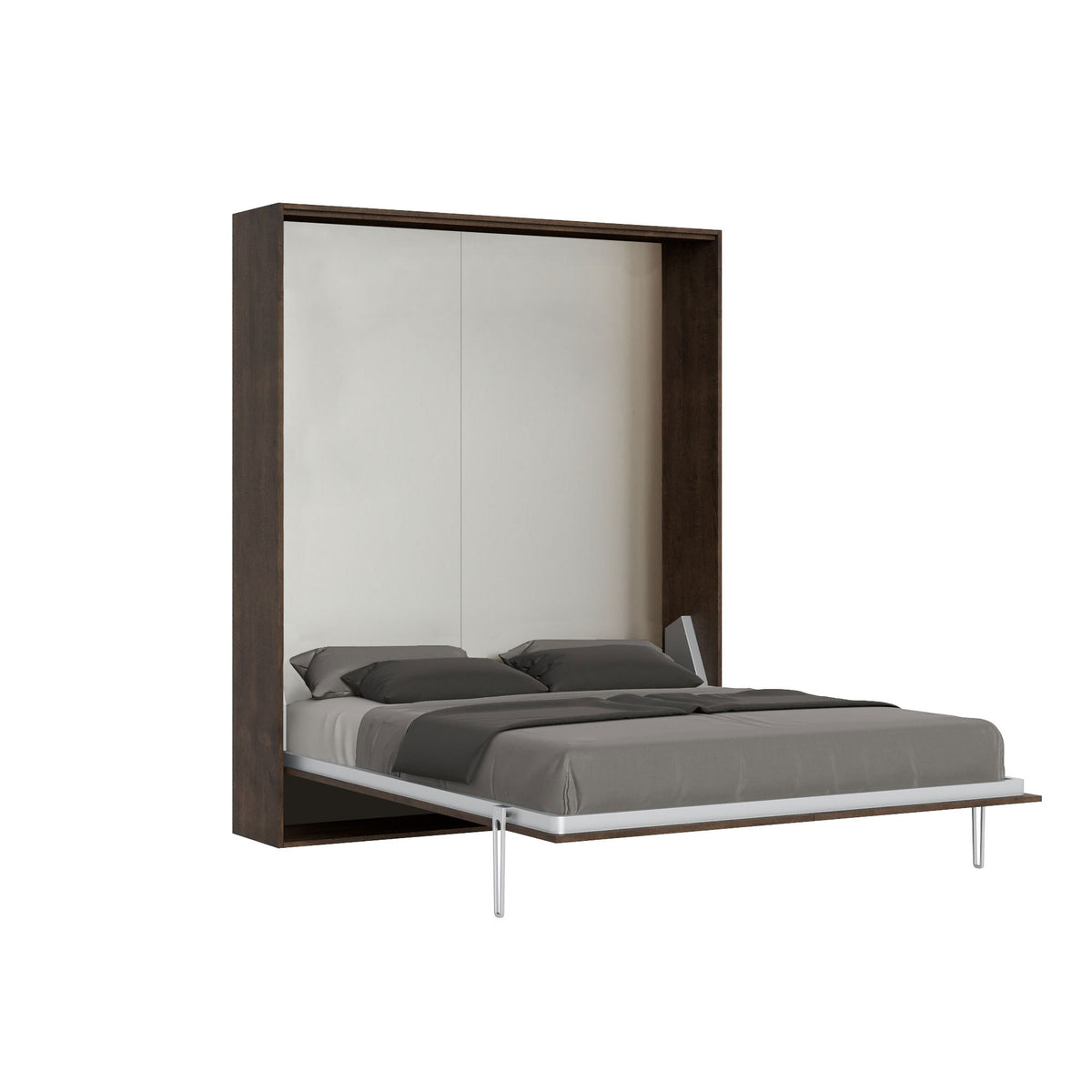 Letto a scomparsa 160 verticale Erbè Noce