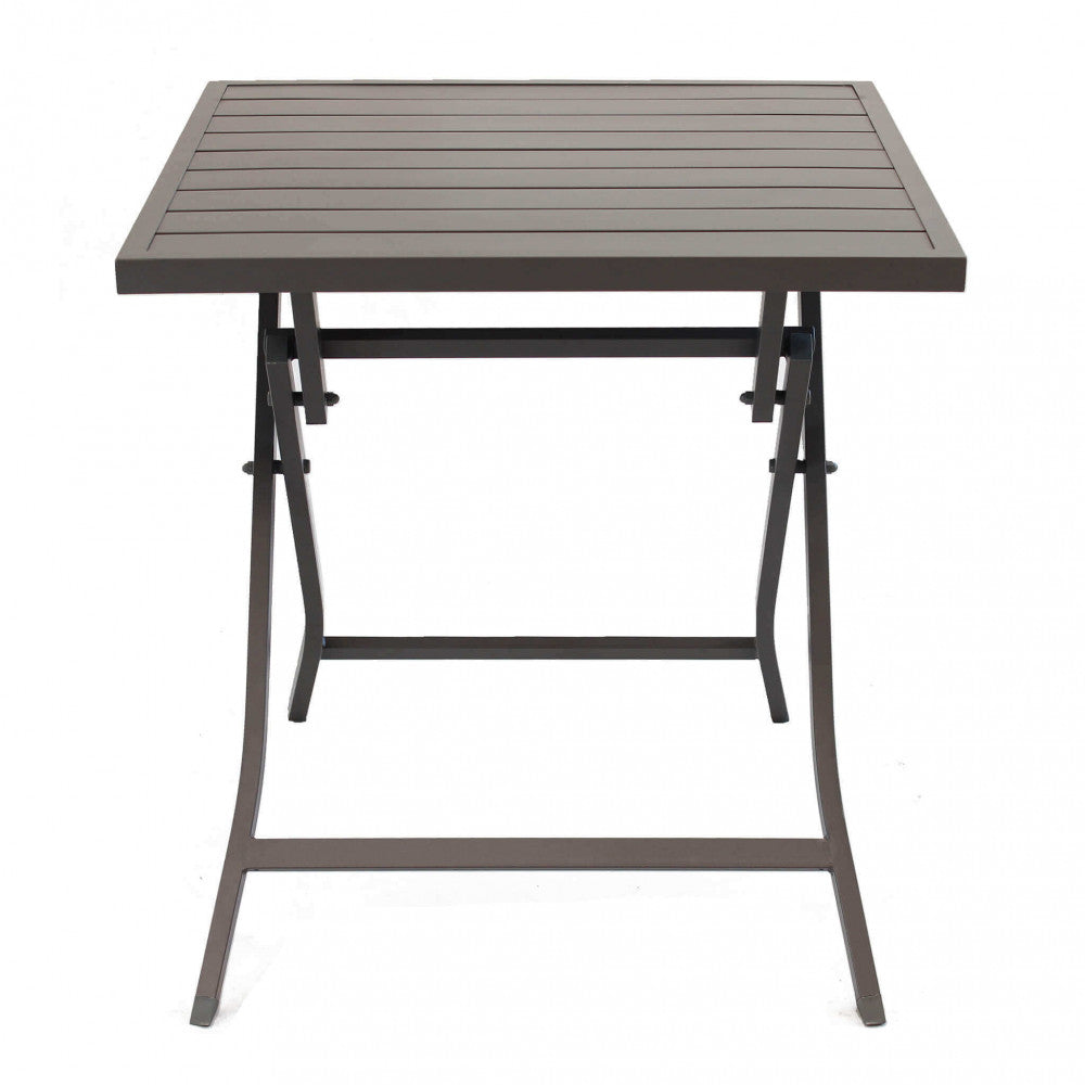TAVOLO ALABAMA 70 X 70 PIEGHEVOLE. Struttura in alluminio BIANCO, TAUPE o ANTRACITE Dimensioni: cm 70 x 70 x 73 h. Arredo Giardino
