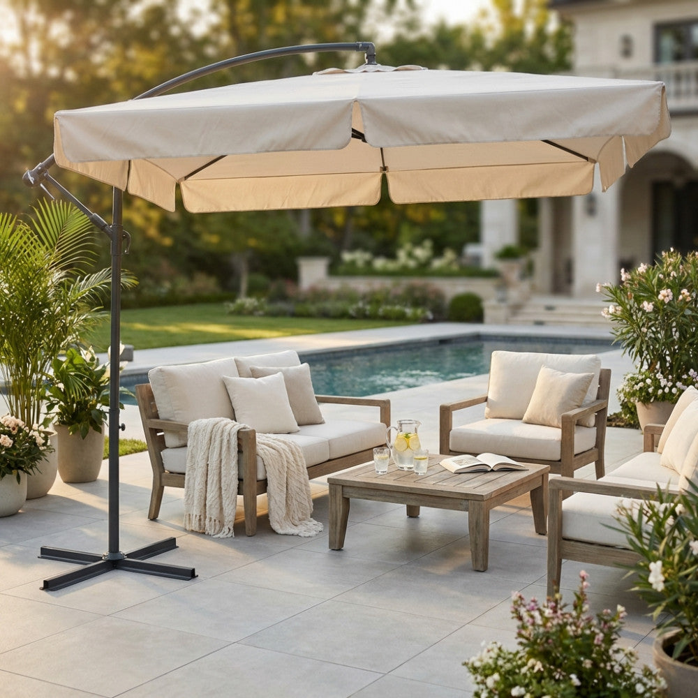OMBRELLONE ALMERIA P/L 2,5 X 2,5. Dimensioni: m 2,5 x 2,5. Arredo Giardino