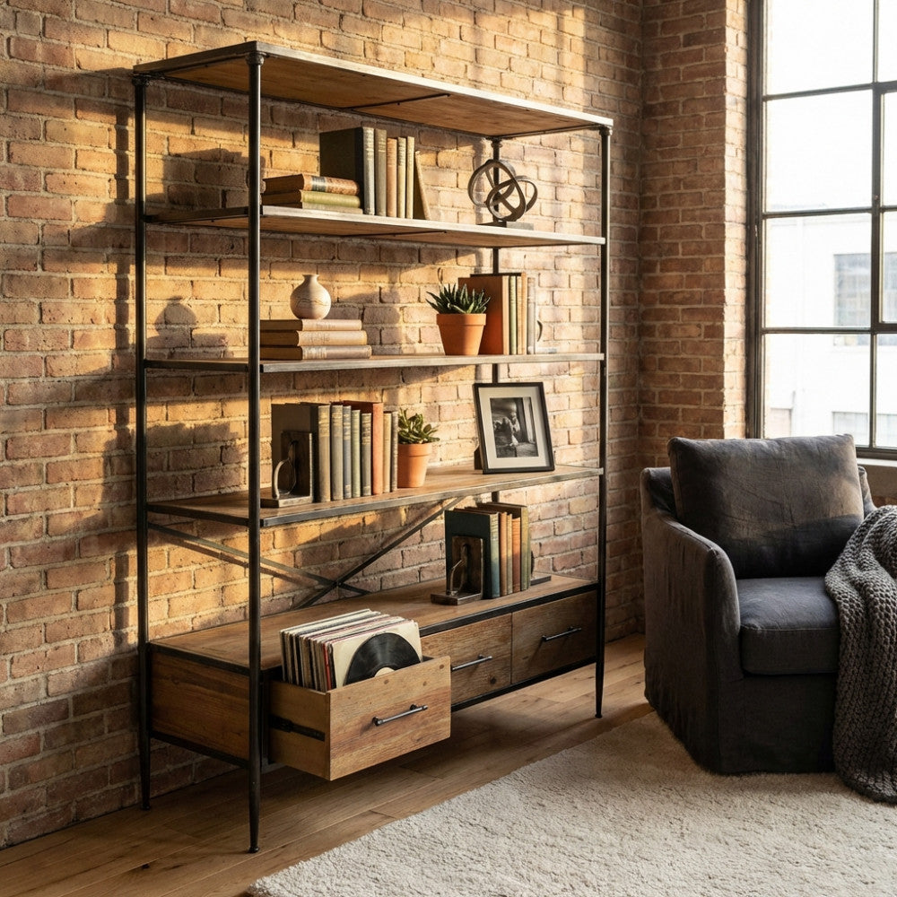 MOBILE DELMAR. Dimensioni: cm 128 x 44,5 x 153,5 h.