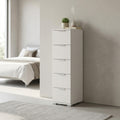 CASSETTIERA TAZZ 5 CASSETTI BIANCA. Dimensioni: cm 27 x 38 x 103 h.