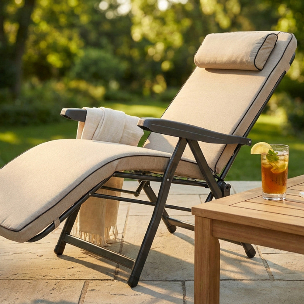 POLTRONA PARADISO MODELLO AUTOMATICA SABBIA. Disponibile BEIGE o GRIGIA o ROSSA o AZZURRA Dimensioni:. Arredo Giardino