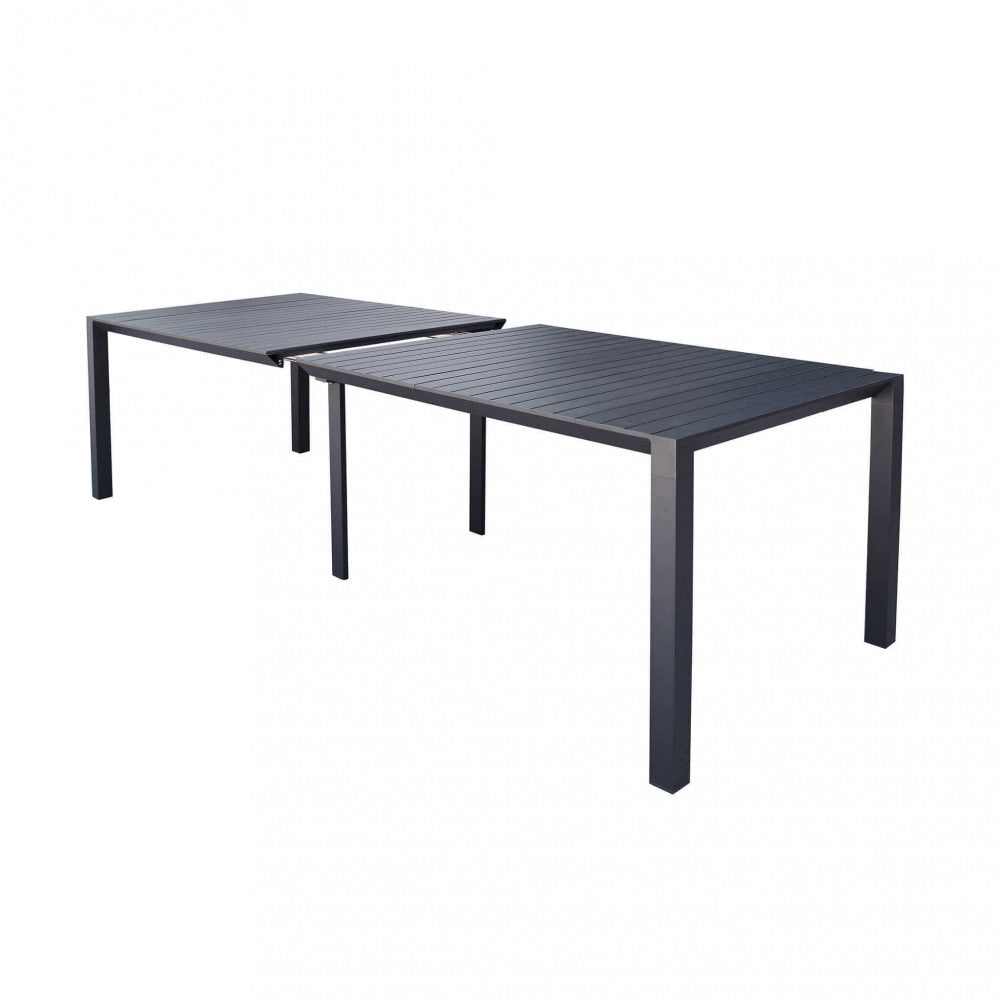 CONSOLLE 85 X 51,50/104/156/208/260. Struttura in alluminio verniciato BIANCO o ANTRACITE Dimensioni: cm 100 x 51,50/104/156/208/260 x 74 h.