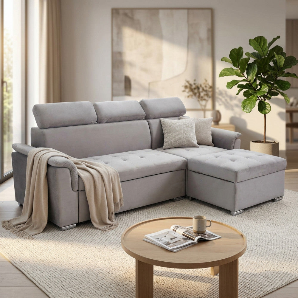 DIVANO LETTO DERRICK. Dimensioni: D.86x62/88x43/84/DL.148x88x84.