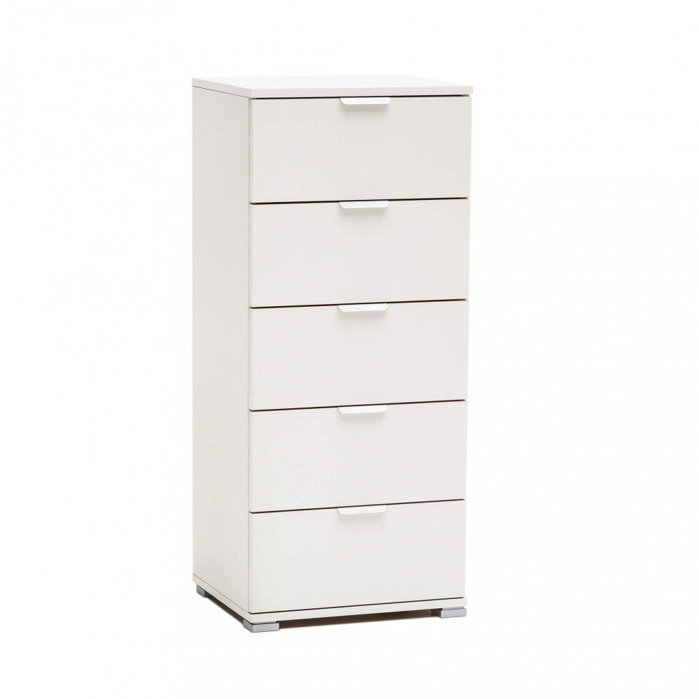 MOBILETTO KAUAI 5 CASSETTI BIANCA. Dimensioni: cm 45 x 38 x 103 h.