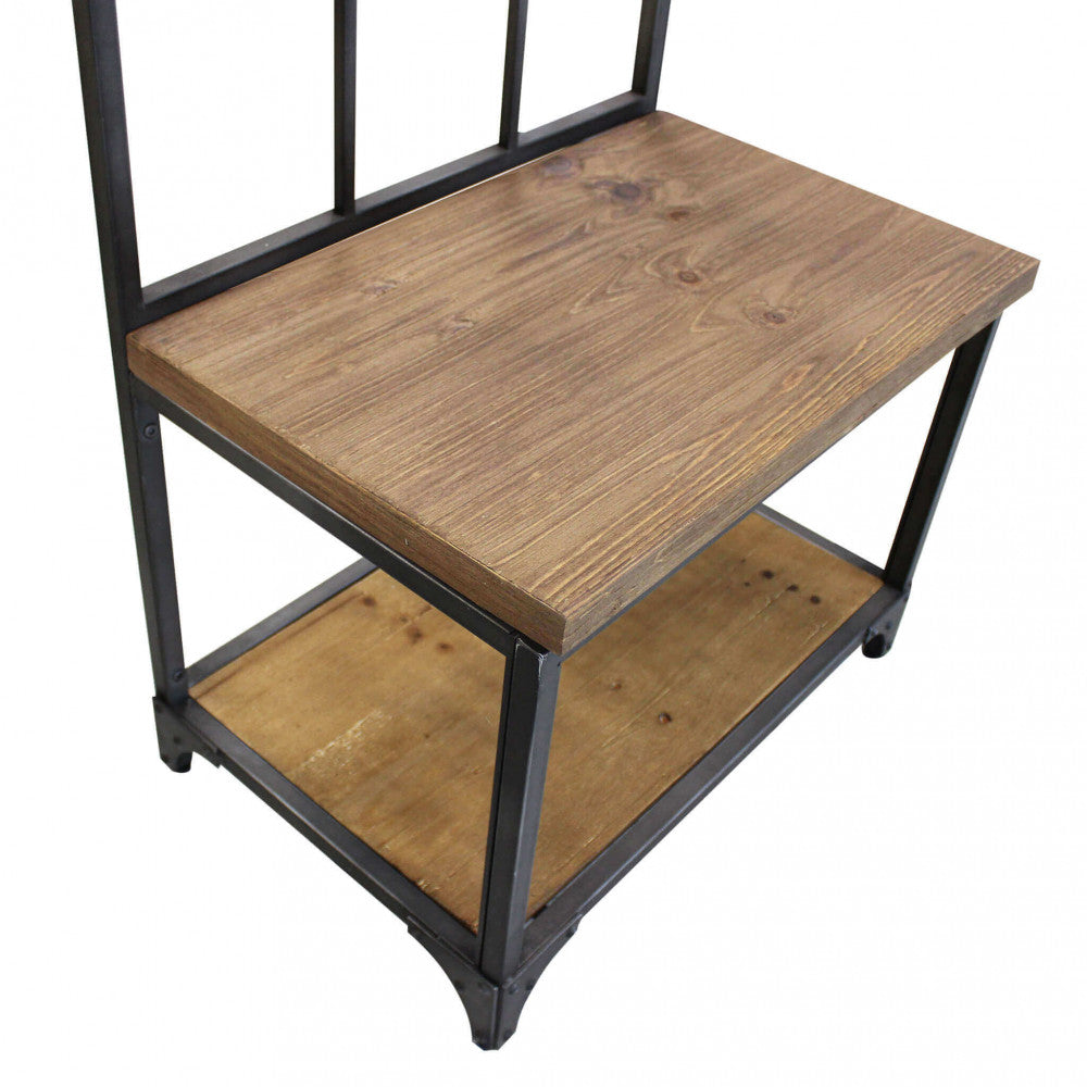 BOOKER COAT STAND WITH BENCH. Dimensions: 63.5 x 41 x 191 cm h.