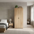 ARMADIO LEWIS 2 ANTE 180 NATURALE. Dimensioni: cm 75 x 38 x 174 h.