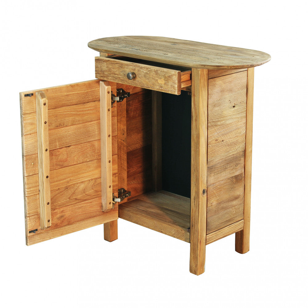 MOBILETTO FARRAN. Mobiletto in legno di pino riciclato Dimensioni: cm 75 x 35 x 76 h.