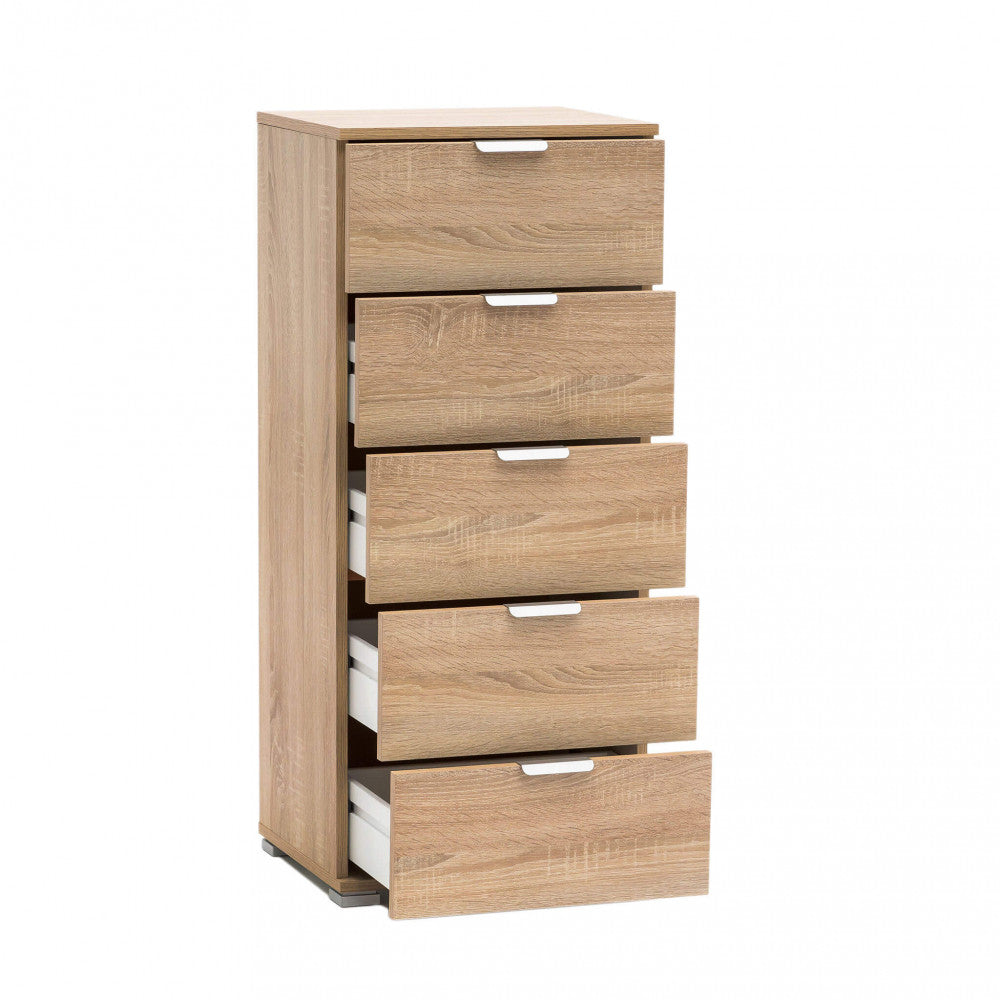 MOBILETTO KAUAI 5 CASSETTI NATURALE. Dimensioni: cm 45 x 38 x 103 h.