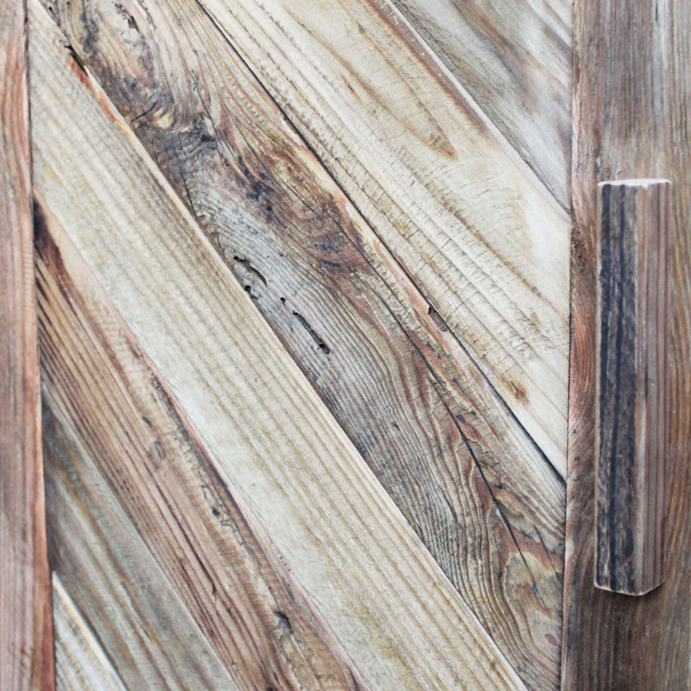 ROLAND SIDEBOARD. Sideboard with 4 doors in recycled pine wood. Dimensions: 180 x 48 x 85 cm.