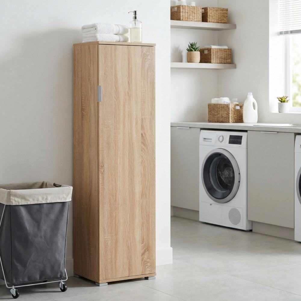 ELEA NATURAL BROOM HOLDER. Dimensions: 40 x 33 x 151 cm h.