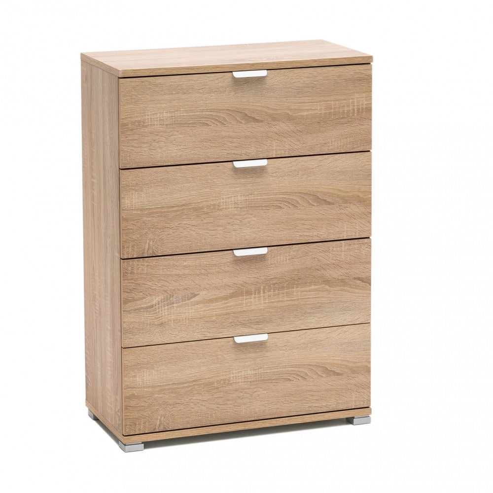 CASSETTIERA SAMOA 4 CASSETTI NATURALE. Dimensioni: cm 60 x 38 x 85 h.