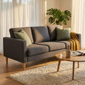 DIVANO 3 POSTI RAMSEY. Divano GRIGIO CHIARO o GRIGIO SCURO o BLU o BEIGE gambe in polipropilene Dimensioni: cm 180 x 73 x 82 h.