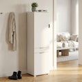 ARMADIO LIRIO CON 2 ANTE E 1 CASSETTO BIANCO. Dimensioni: cm 45 x 38 x 174 h.