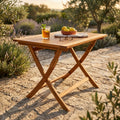 TAVOLO DIEGO PIEGHEVOLE 100 X 70. Legno di Acacia massiccio spessore 22 mm Dimensioni: cm 100 x 70 x 74 h. Arredo Giardino
