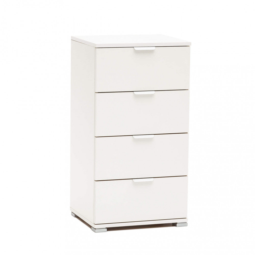 MOBILETTO ASTER 4 CASSETTI BIANCA. Dimensioni: cm 45 x 38 x 85 h.