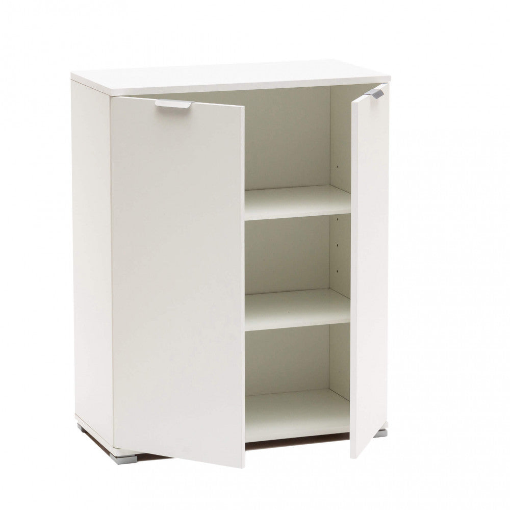 BORA 2-DOOR WHITE CABINET. Dimensions: 60 x 38 x 85 cm h.