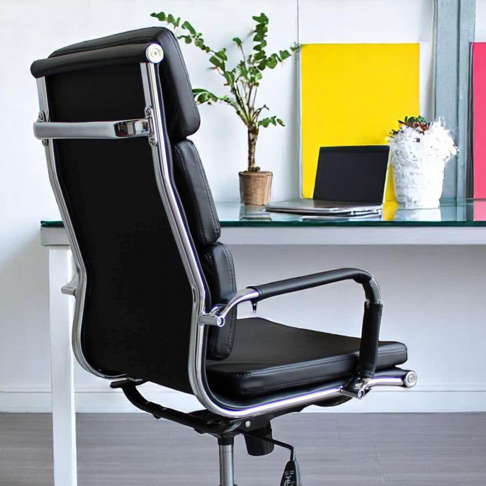 POLTRONA DA UFFICIO DOLLY. Dimensioni: Cm 55,5 x 63,5 x 109-117 h.