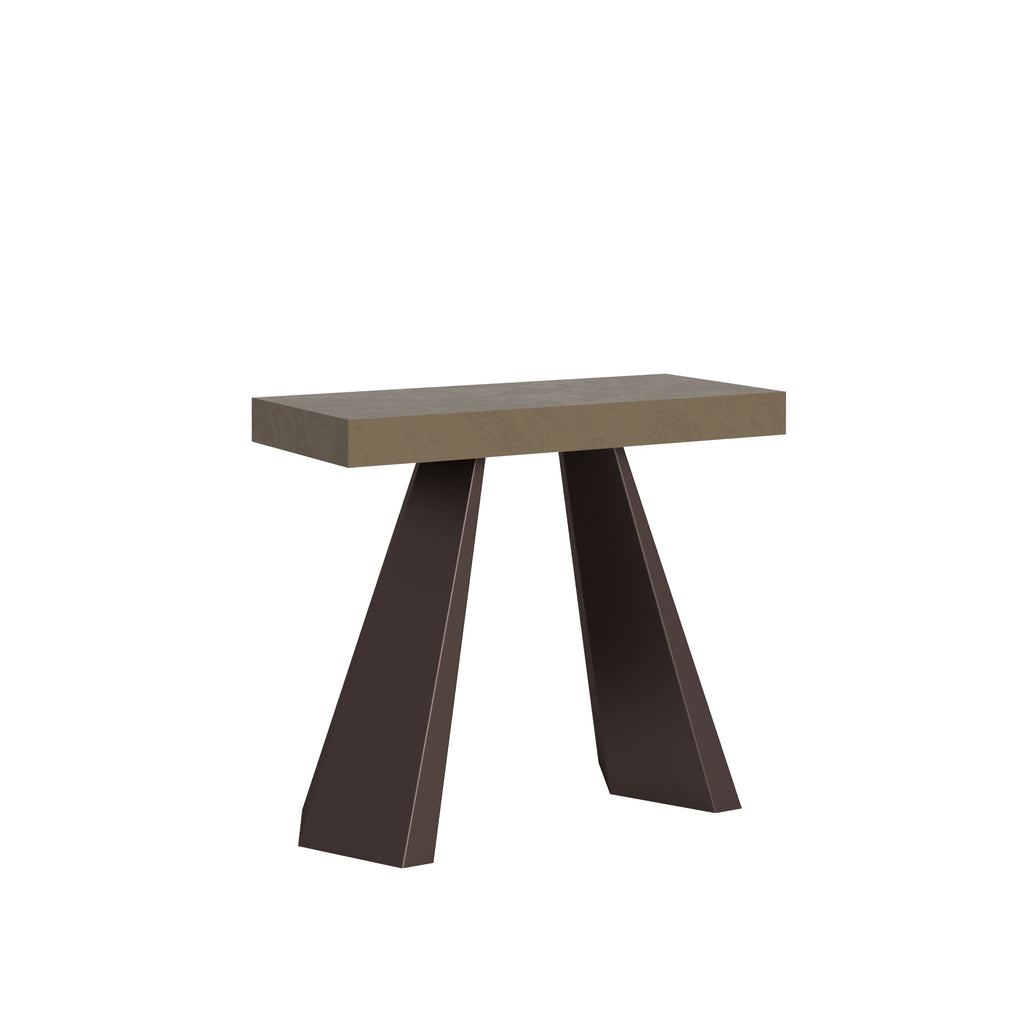 Consolle allungabile 90x40/196 cm Diamante Small Tortora telaio Orso