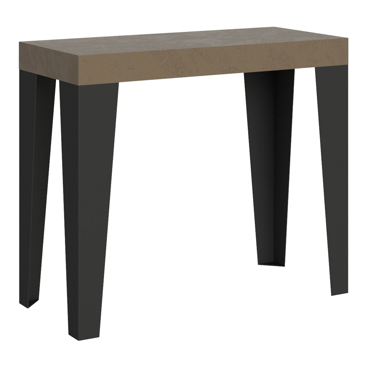 Consolle allungabile 90x40/196 cm Flame Small Premium Tortora telaio Antracite