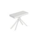 Consolle allungabile 90x40/300 cm Altavilla Evolution Bianco Frassino gambe bianche