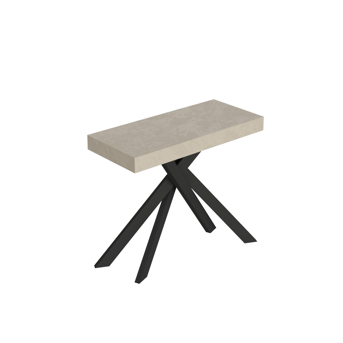 Consolle allungabile 90x40/300 cm Gazzo Cashmere gambe antracite