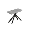 Consolle allungabile 90x40/300 cm Altavilla Cemento gambe antracite