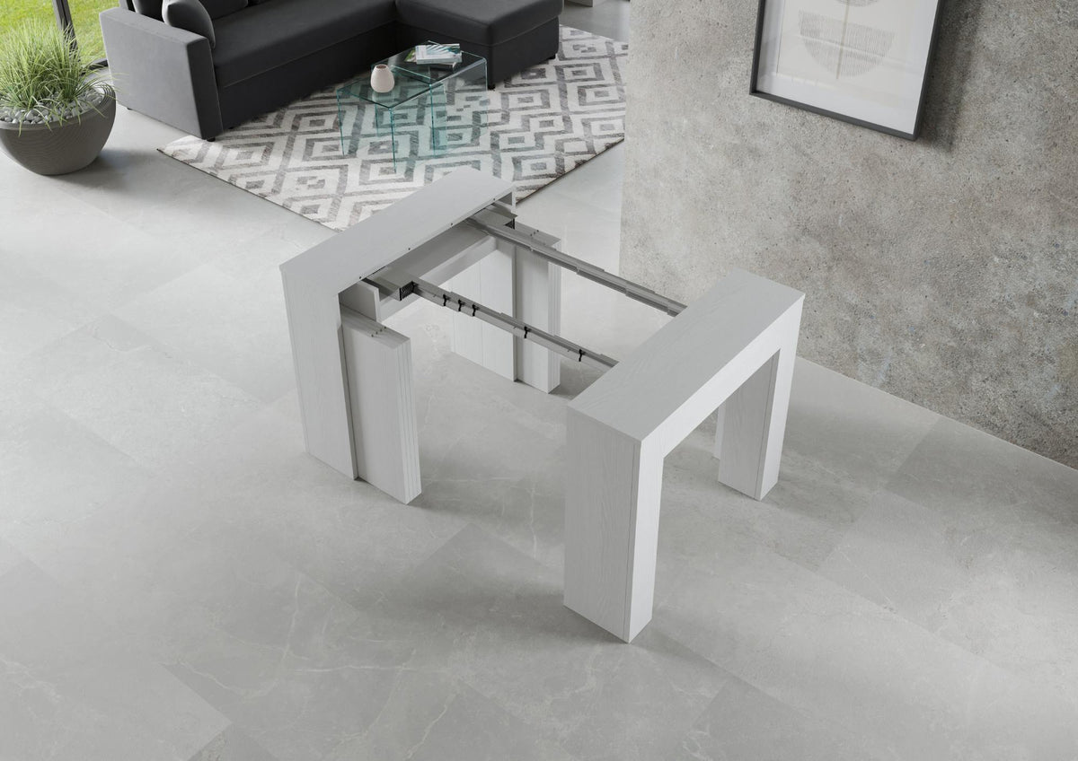 Consolle allungabile 90x49/307 cm Cadore Bianco Frassino