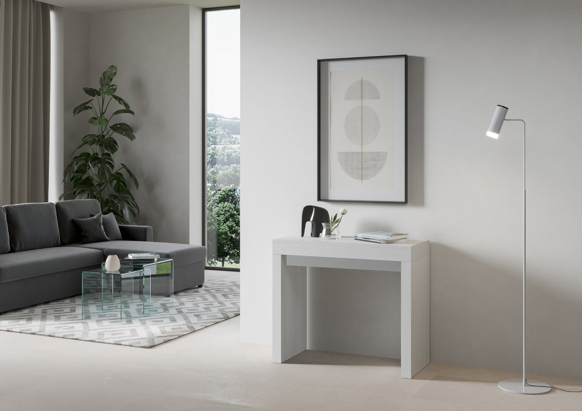 Consolle allungabile 90x40/300 cm Pianiga Bianco Frassino