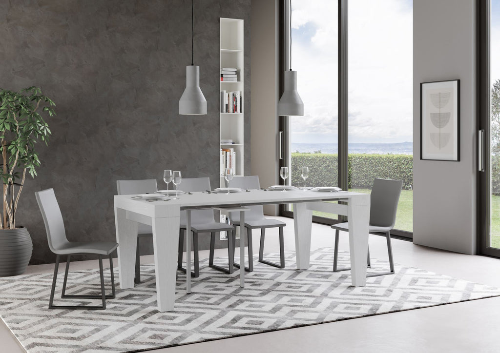Consolle allungabile 90x40/300 cm Scorzè Bianco Frassino