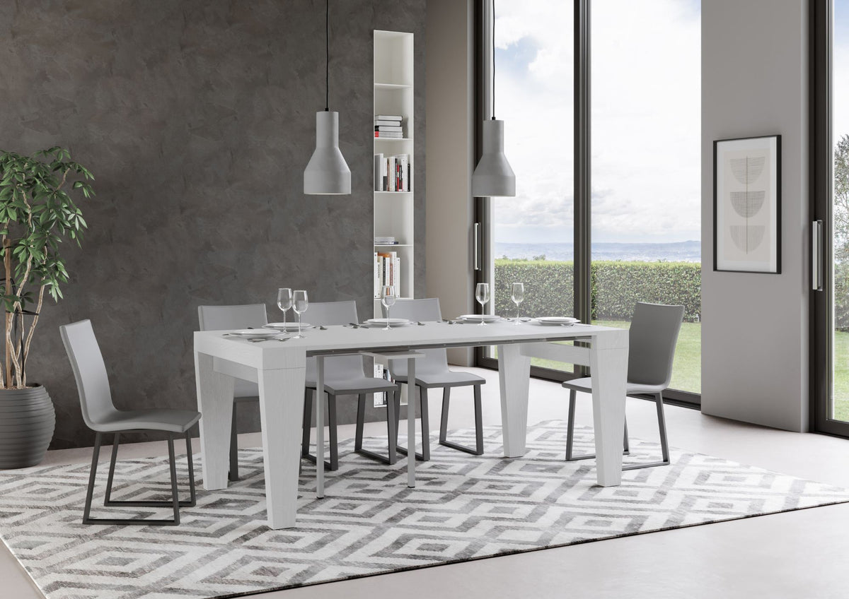 Consolle allungabile 90x40/300 cm Scorzè Bianco Frassino