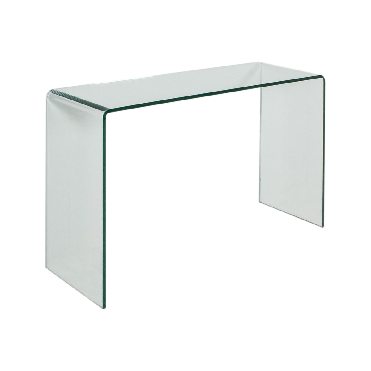 Consolle Marebbe in vetro curvato 120x40x80 cm