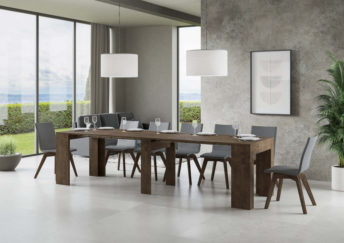 Consolle allungabile 90x49/307 cm Cadore Noce