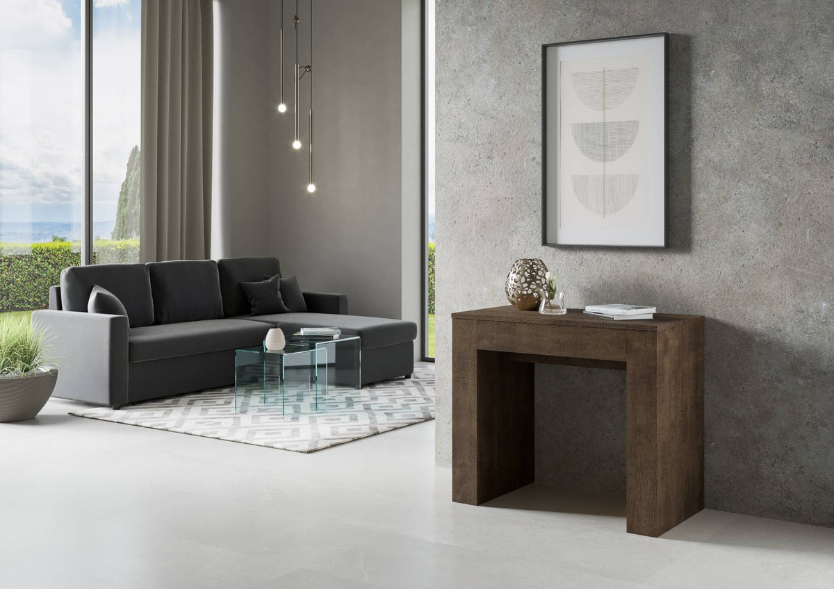 Consolle allungabile 90x49/307 cm Cadore Noce