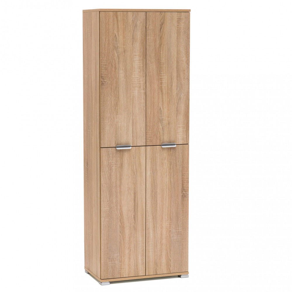 TENA 4-DOOR NATURAL WARDROBE. Dimensions: 60 x 38 x 174 cm h.