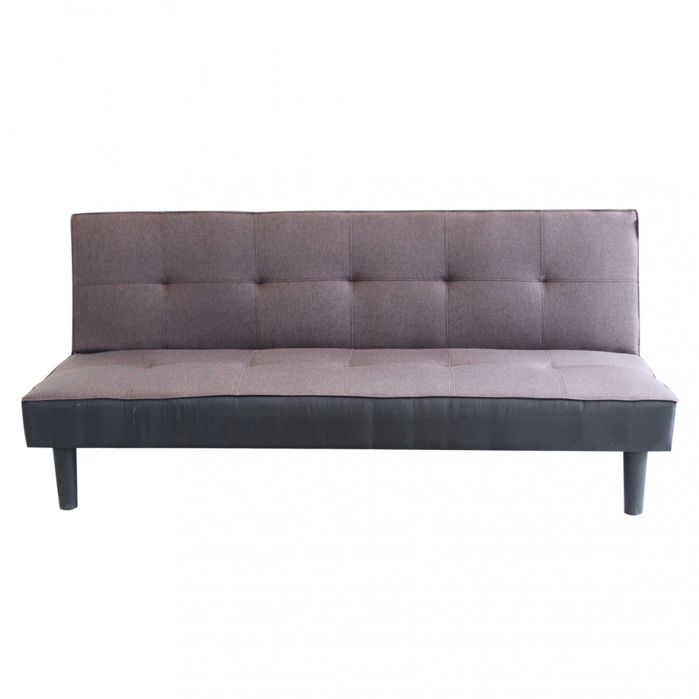 DIVANO LETTO ALVIN. Divano Letto ANTRACITE MELANGE struttura in metallo e legno Dimensioni: D.180x86x78/DL.180x105x38.