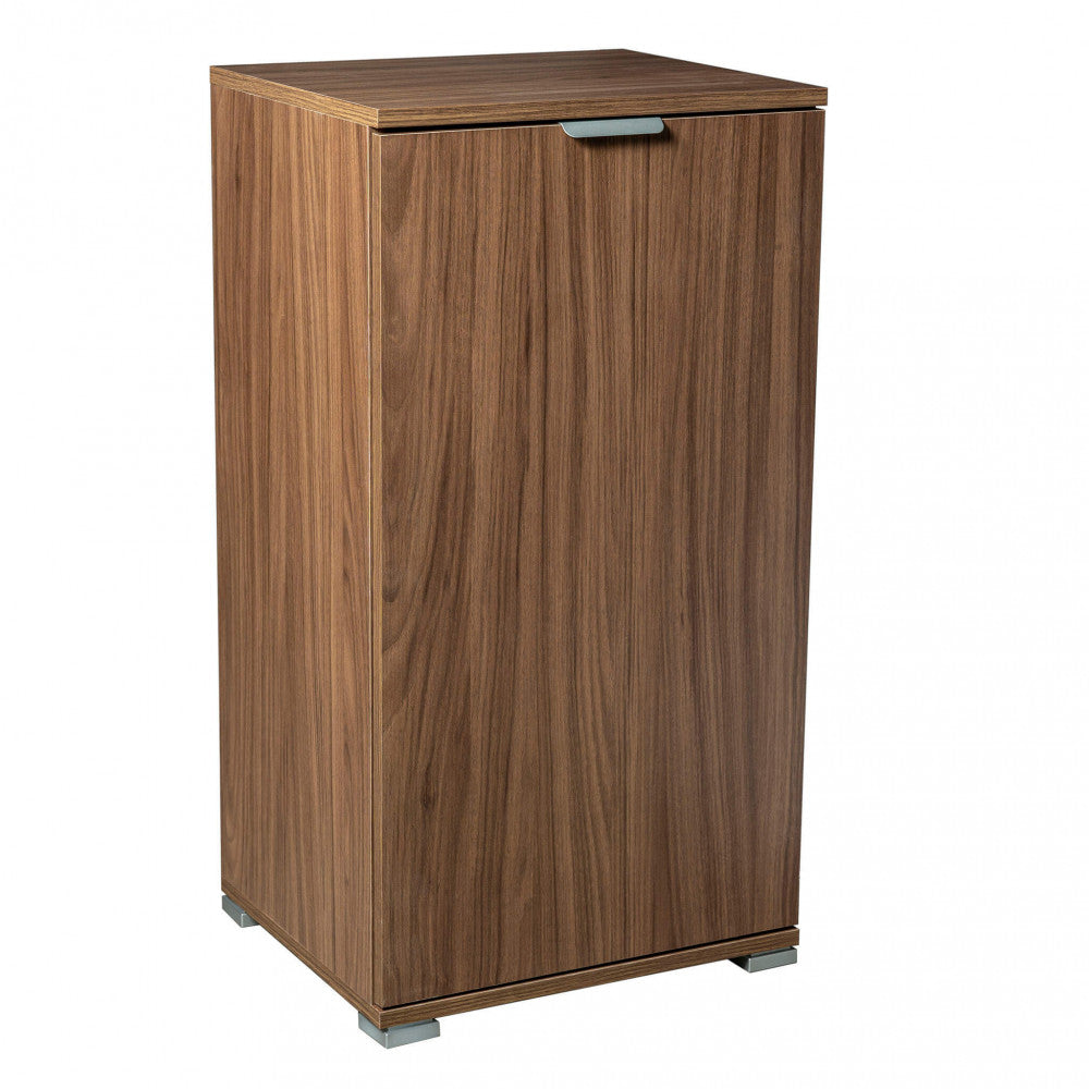 MOBILETTO KOS 1 ANTA TINTA NOCE. Dimensioni: cm 45 x 38 x 85 h.