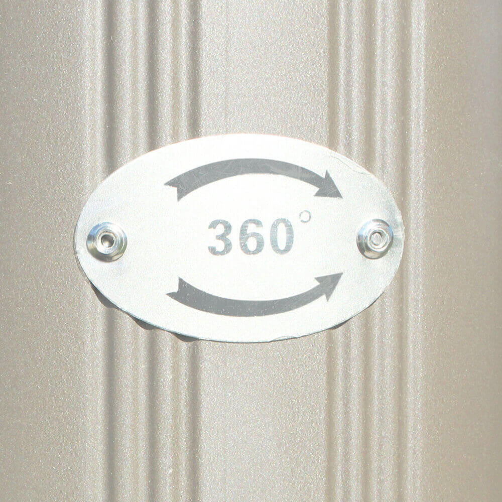 OMBRELLONE SATURNO TORTORA P/L 3 X 3 TELO TORTORA. Telo in poliestere TORTORA 250 gr con antivento palo girevole in alluminio 53x77 e 25x40 mm 8 stecche alluminio 14 x 24 mm Dimensioni: m 3 x 3. Arredo Giardino