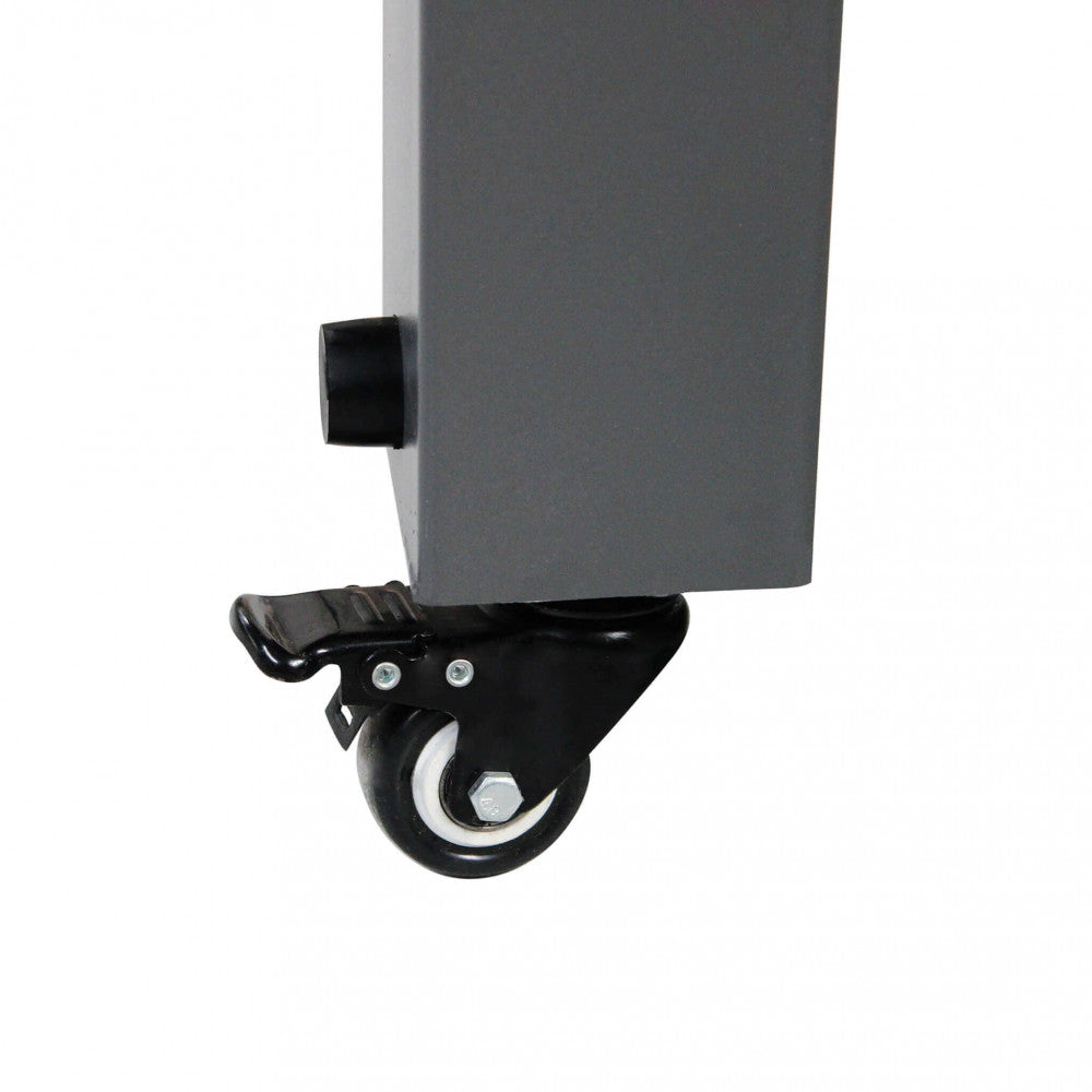 EXTENDABLE GAZEBO TUCSON 3 X 3 / 6. 300 g GREY polyester fabric, ANTRACITE metal frame, 80 x 80 mm legs. Dimensions: 3/6 x 3 m. Garden furniture.