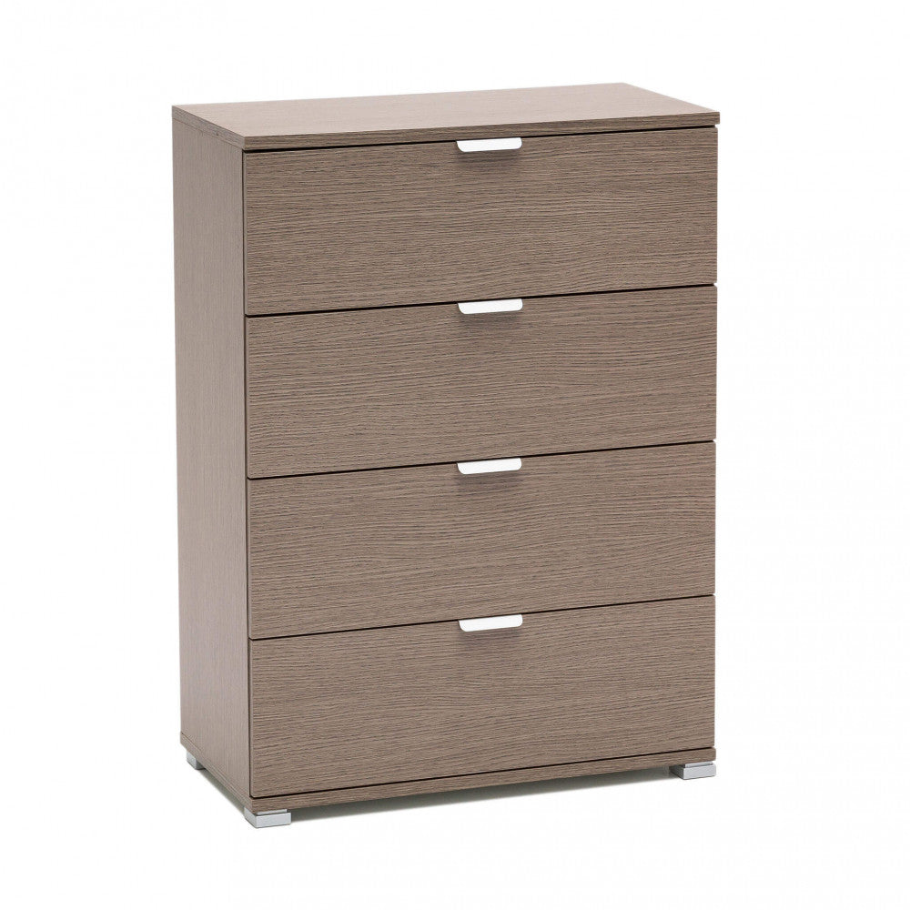 CASSETTIERA SAMOA 4 CASSETTI ROVERE GRIGIO. Dimensioni: cm 60 x 38 x 85 h.