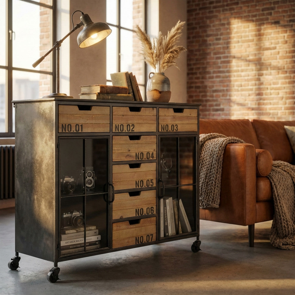 MOBILE CADEN. Dimensioni: cm 98,5 x 38,5 x 84 h. Arredo Giardino