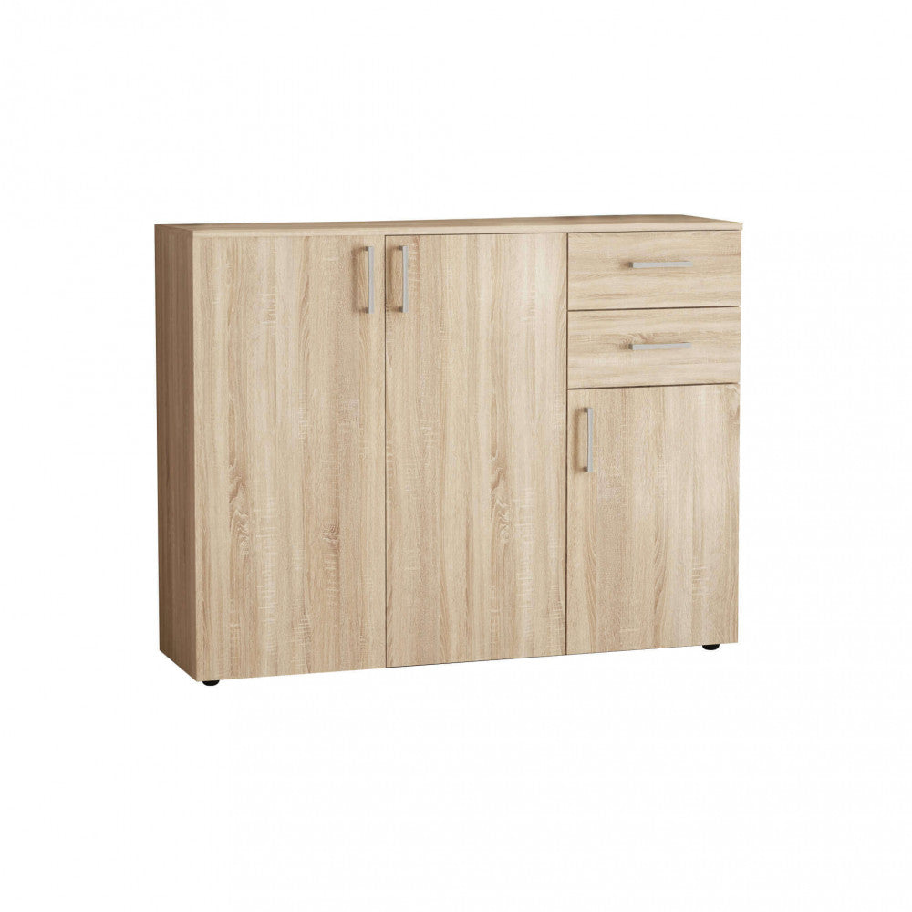 MOBILE FLEXI QUERCIA CHIARO. Dimensioni: cm 106 x 36 x 83 h.
