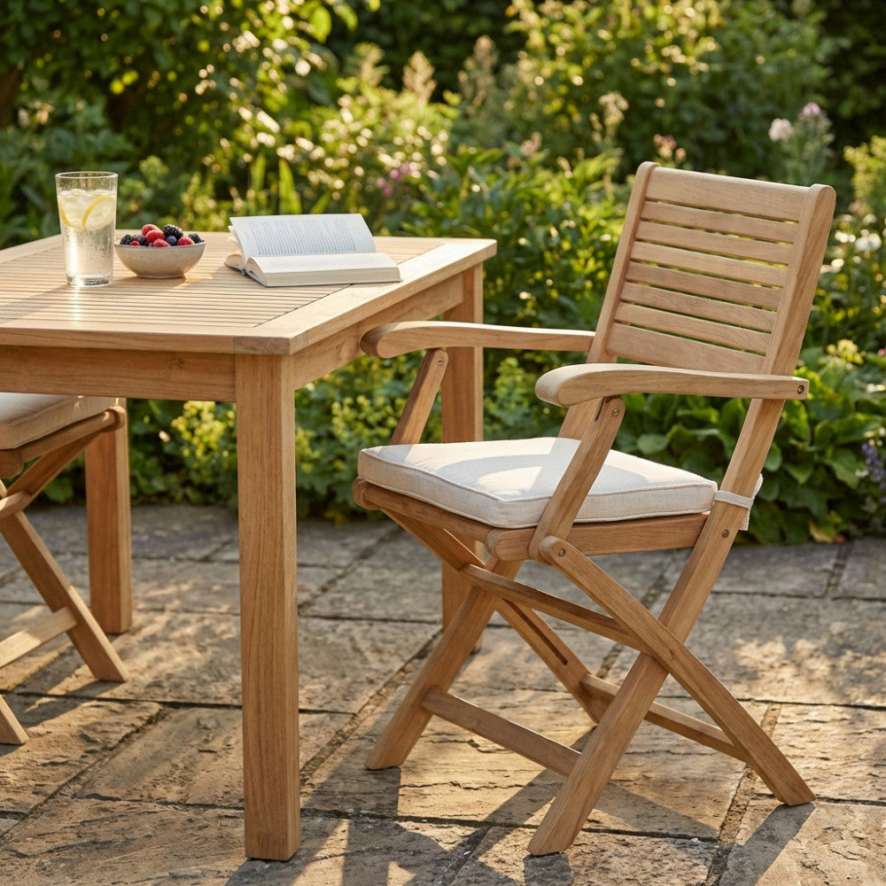 SEDIA MIRAGE PIEGHEVOLE. Poltrona in teak Dimensioni: cm 42 x 60 x 85 h. Arredo Giardino