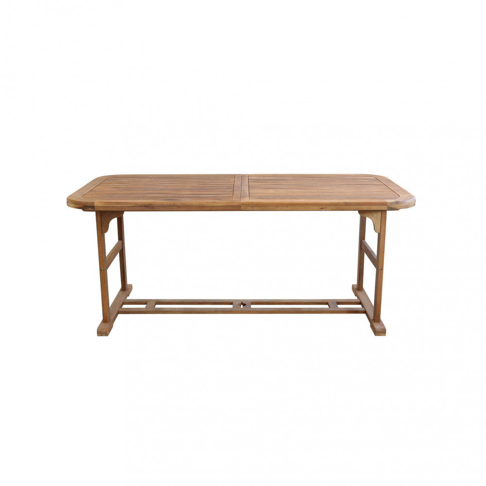 TAVOLO COUNTY RETTANGOLARE 180/240X100 DOUBLE. Legno di Acacia massiccio spessore 44 mm doppio bordo Dimensioni: cm 180/240 x 100 x 74 h. Arredo Giardino