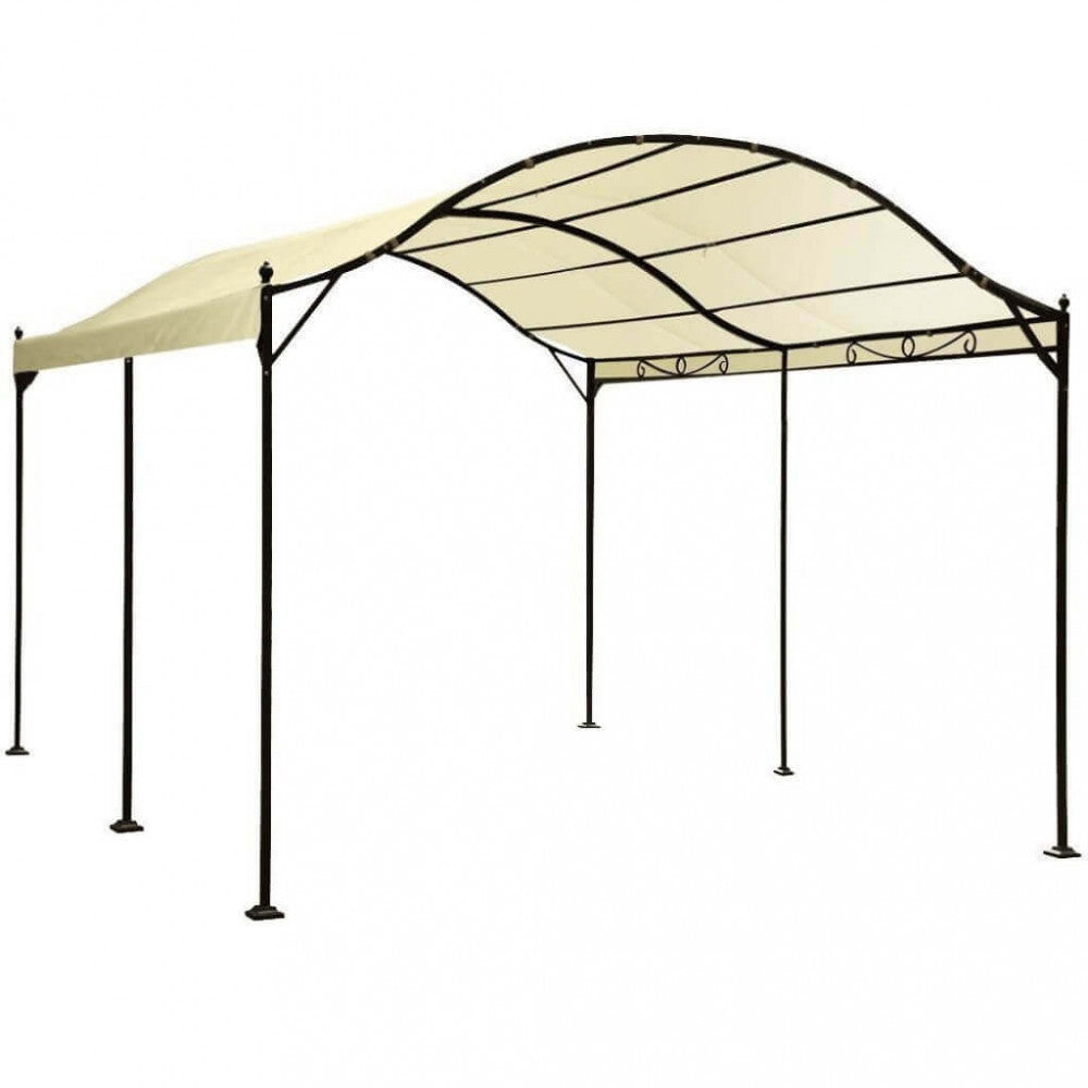 GAZEBO ARCO 3 X 4. Telo in poliestere AVORIO 290 gr struttura in metallo antracite Dimensioni: m 3 x 4. Arredo Giardino