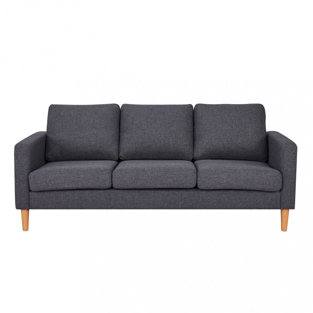 DIVANO 3 POSTI RAMSEY. Divano GRIGIO CHIARO o GRIGIO SCURO o BLU o BEIGE gambe in polipropilene Dimensioni: cm 180 x 73 x 82 h.